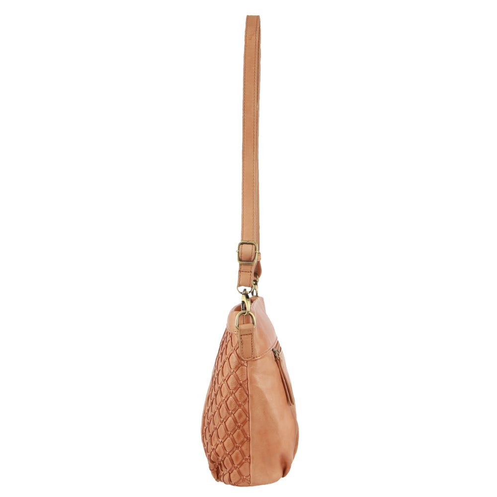 Pierre Cardin Leather Embossed Crossbody Bag Mobile Phone Wallets Dam Aprikos | CWZHQA790