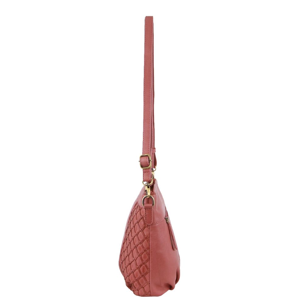 Pierre Cardin Leather Embossed Crossbody Bag Mobile Phone Wallets Dam Marsala | PVLTIX879
