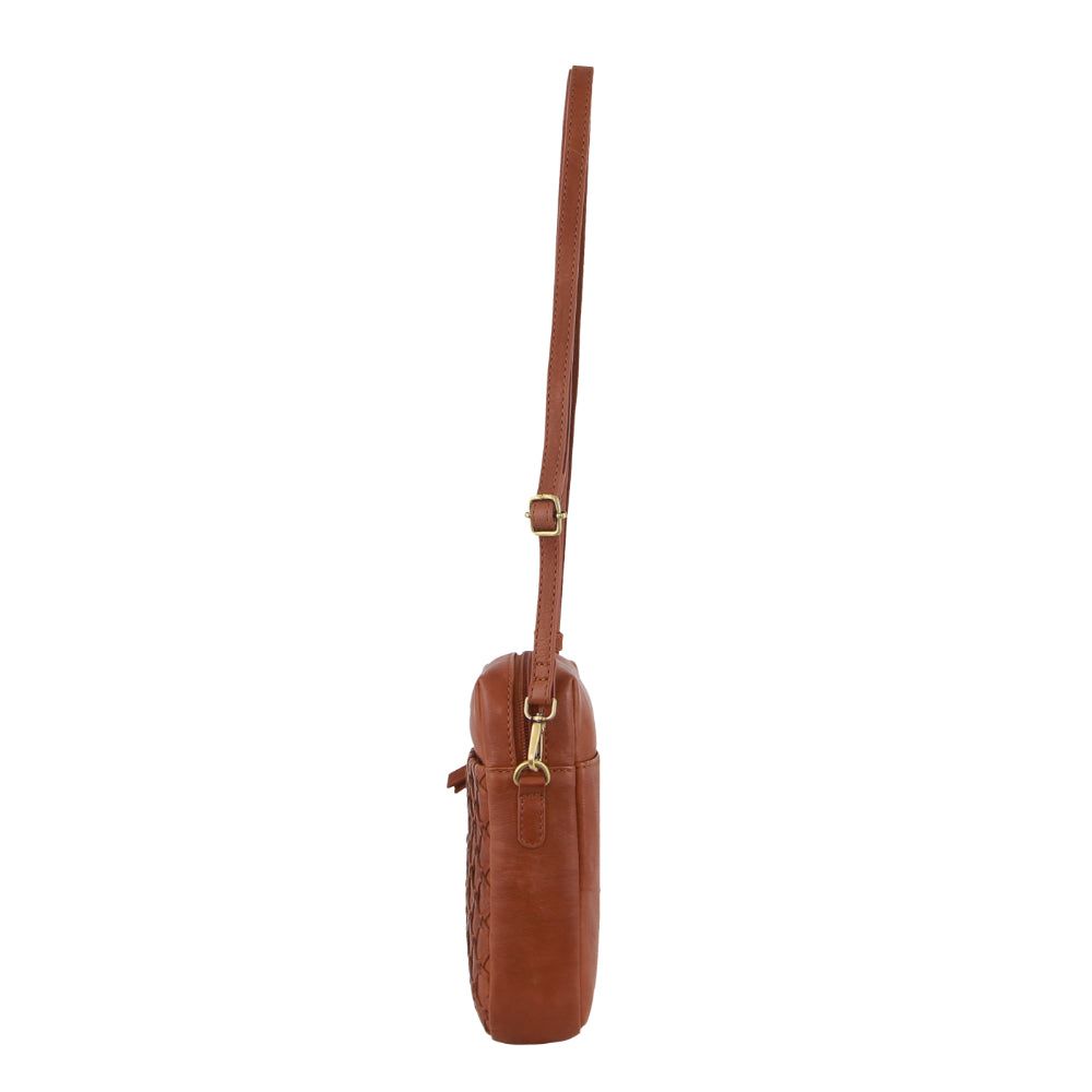 Pierre Cardin Leather Embossed Phone Crossbody Bag Mobile Phone Wallets Dam Bruna | RYNTLX814
