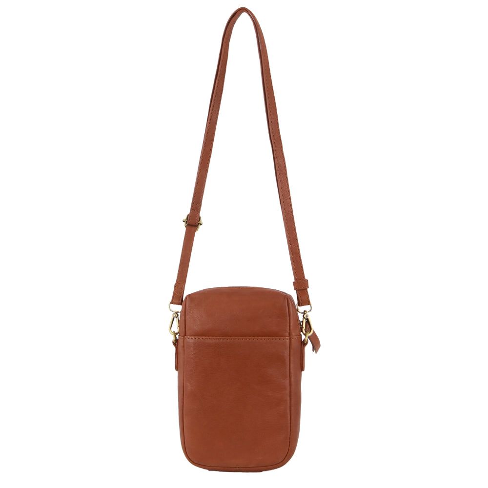 Pierre Cardin Leather Embossed Phone Crossbody Bag Mobile Phone Wallets Dam Bruna | RYNTLX814