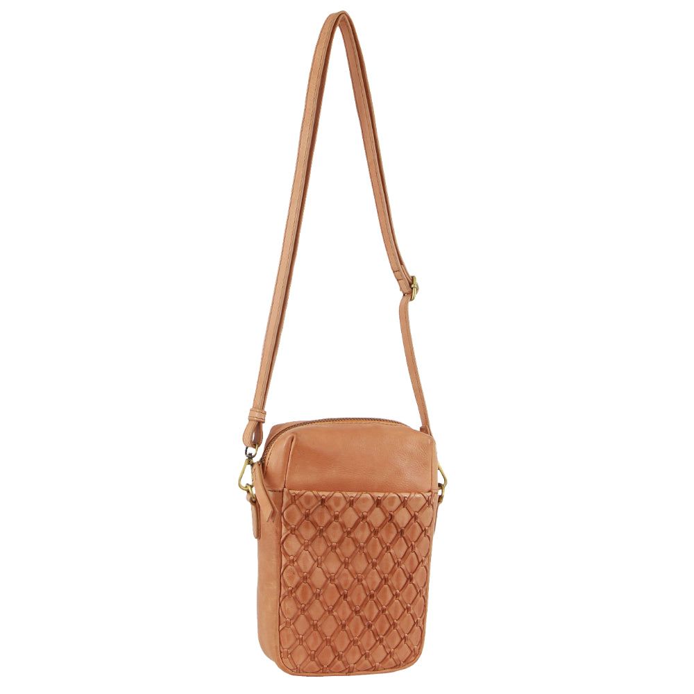 Pierre Cardin Leather Embossed Phone Crossbody Bag Mobile Phone Wallets Dam Aprikos | RXDPVU650