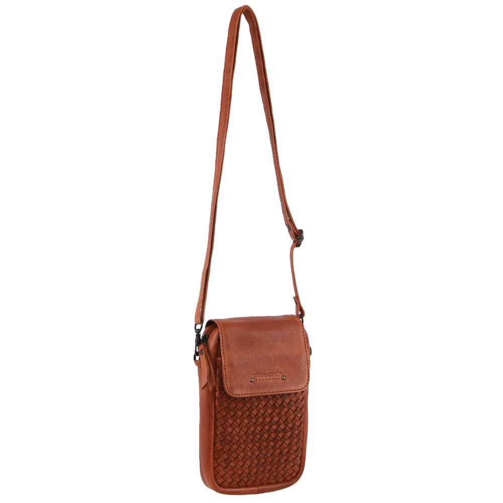 Pierre Cardin Leather Embossed Woven Wallet Bag Mobile Phone Wallets Dam Bruna | CVKYSP981