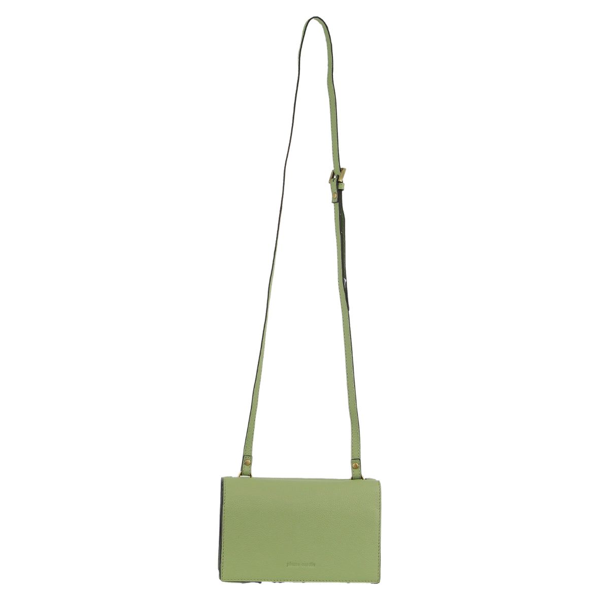 Pierre Cardin Leather Flap Over Cross-Body Bag Clutch Dam Jade | LCTQAW730