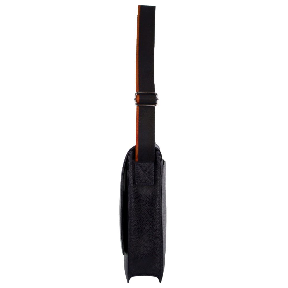 Pierre Cardin Leather Flap-over Computer Bag Crossbody Väska Herr Marinblå | ZVEPAL901