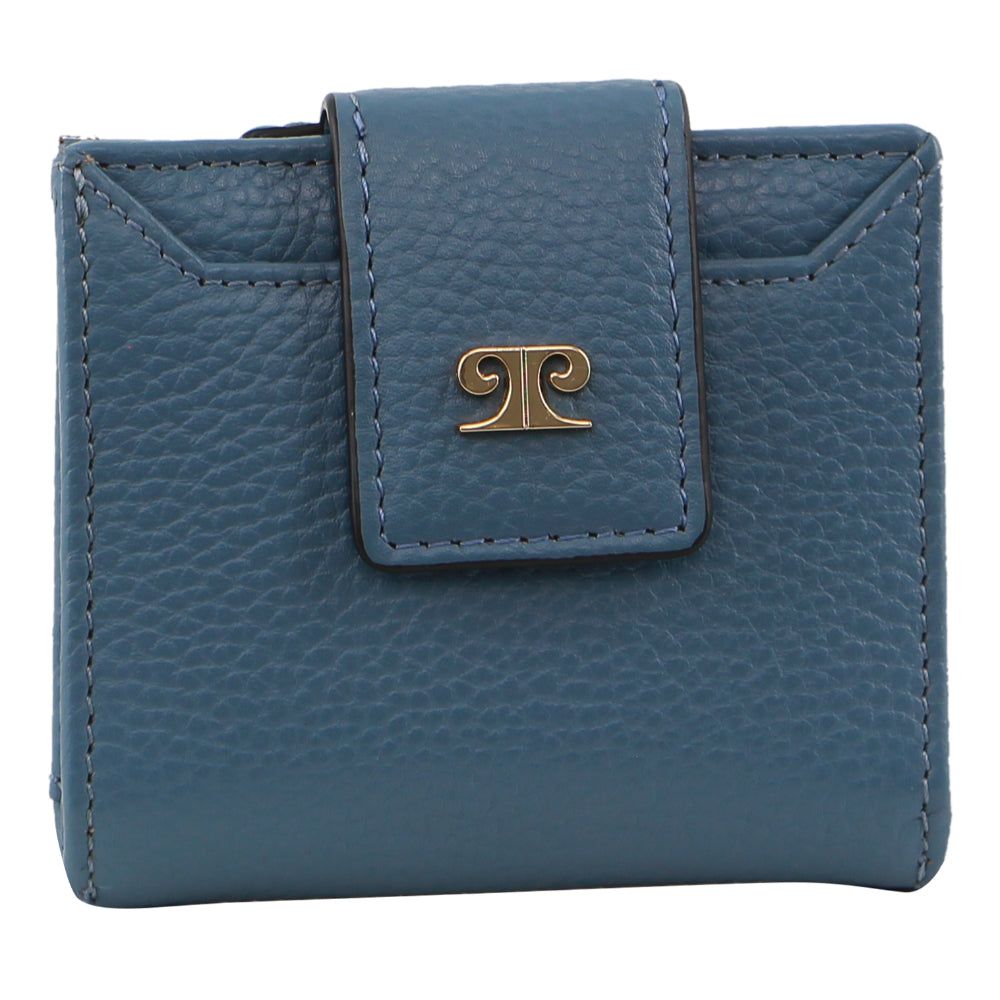 Pierre Cardin Leather Flip-over Bi-fold Wallet Bi-Fold Wallets Dam Blå | SREUKL290