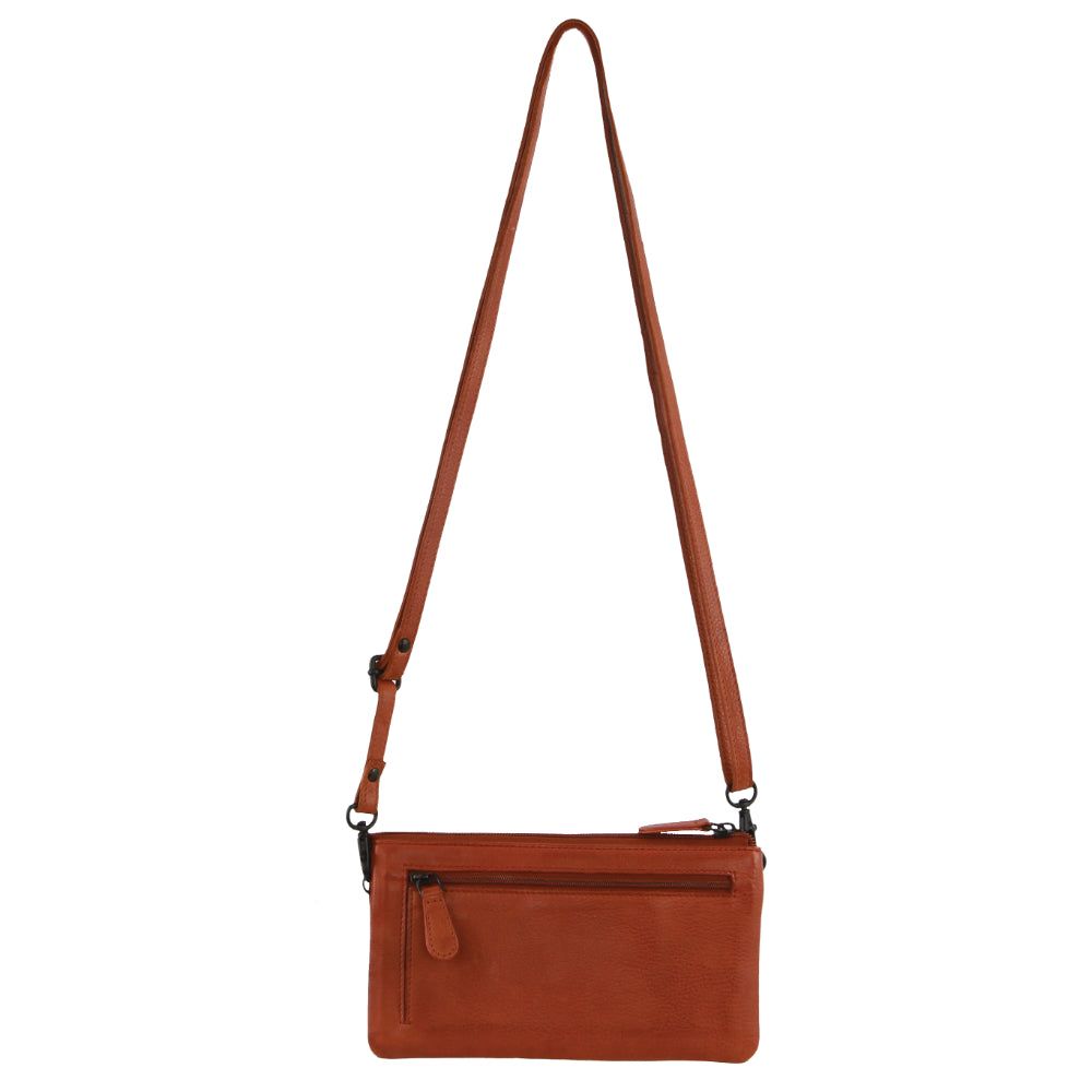 Pierre Cardin Leather Multiway Cross-Body Bag Clutch Dam Bruna | CIUHKV094