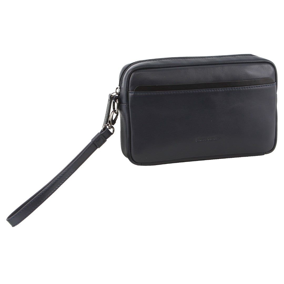 Pierre Cardin Leather Organier Bag Organiser Bags & Folios Herr Svarta | RLDMFB489