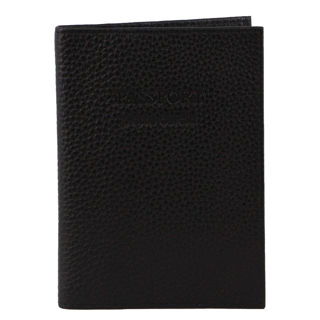 Pierre Cardin Leather Passport Wallet Cover Passport Wallets Herr Svarta | BGEPHI597