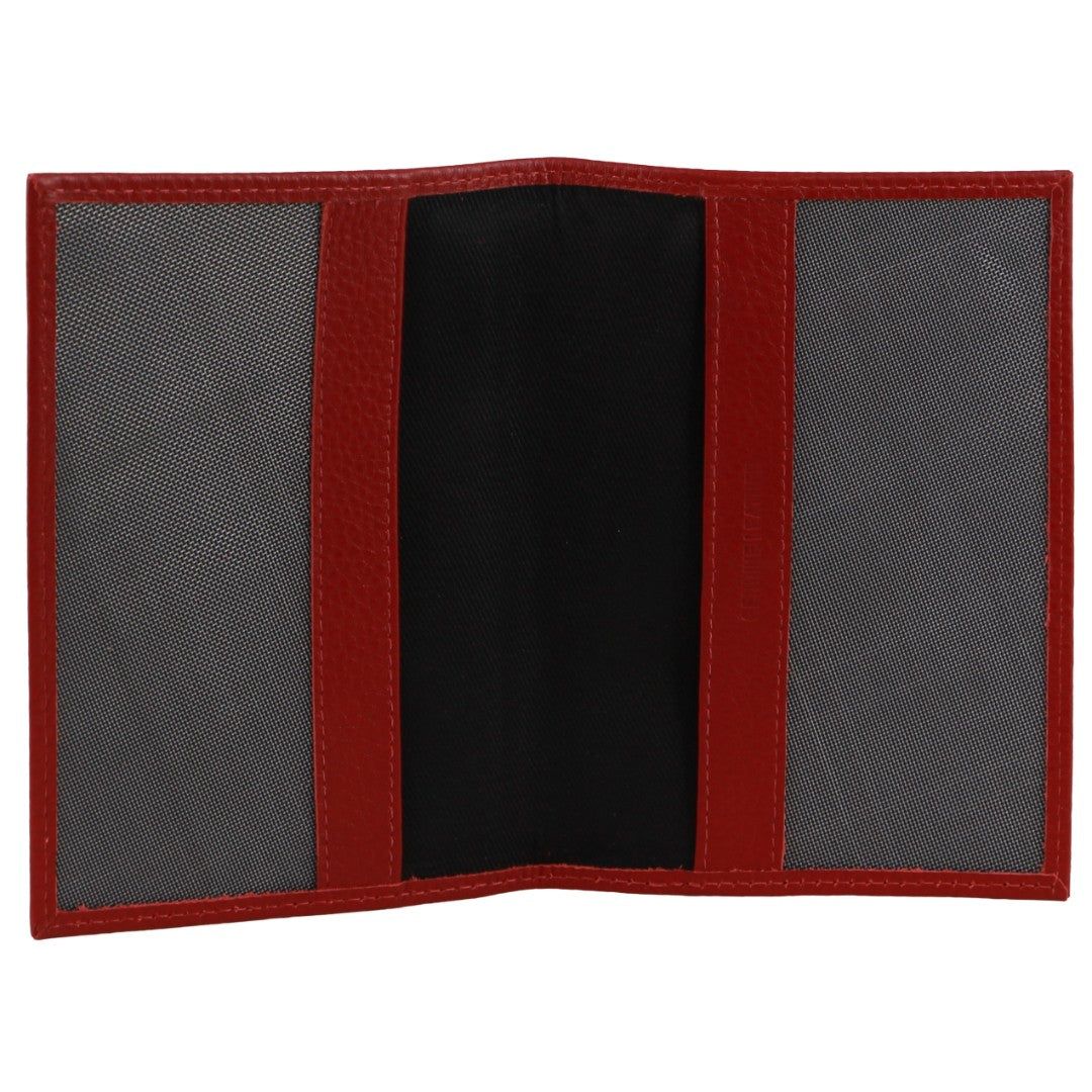 Pierre Cardin Leather Passport Wallet Cover Passport Wallets Herr Röda | PGSJZI615