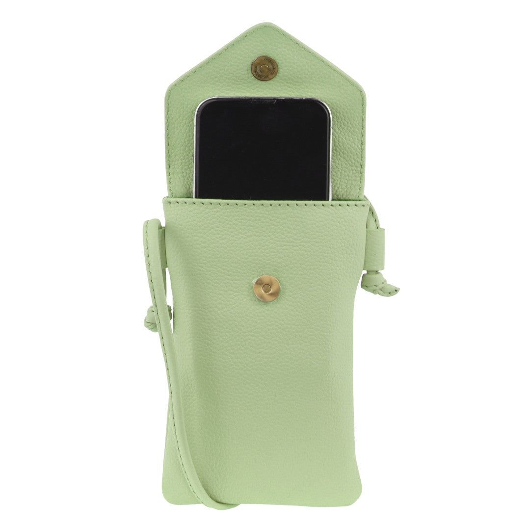 Pierre Cardin Leather Phone Bag Mobile Phone Wallets Dam Jade | ZJUMOH031