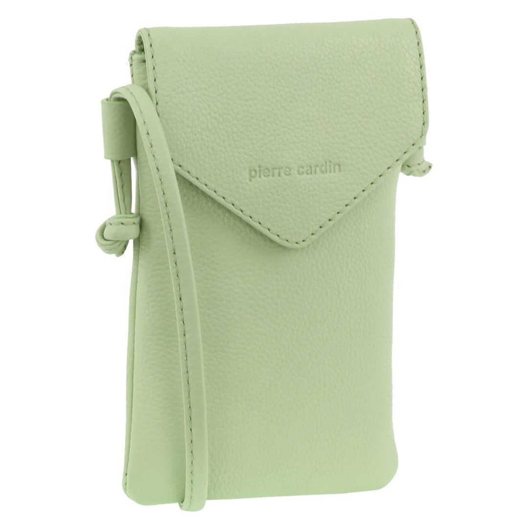 Pierre Cardin Leather Phone Bag Mobile Phone Wallets Dam Svarta | ZJRSVU475