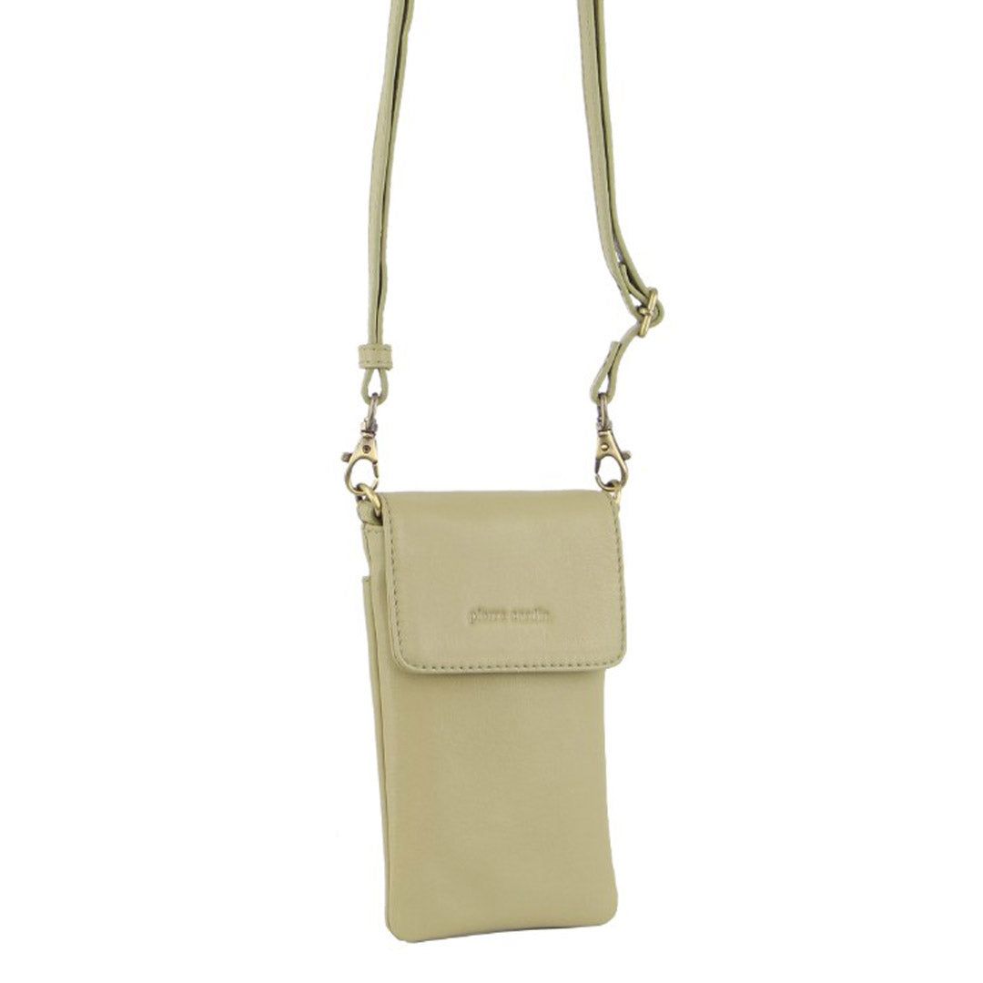 Pierre Cardin Leather Phone Cross-Body Bag Clutch Dam Bruna | KPHBMD416