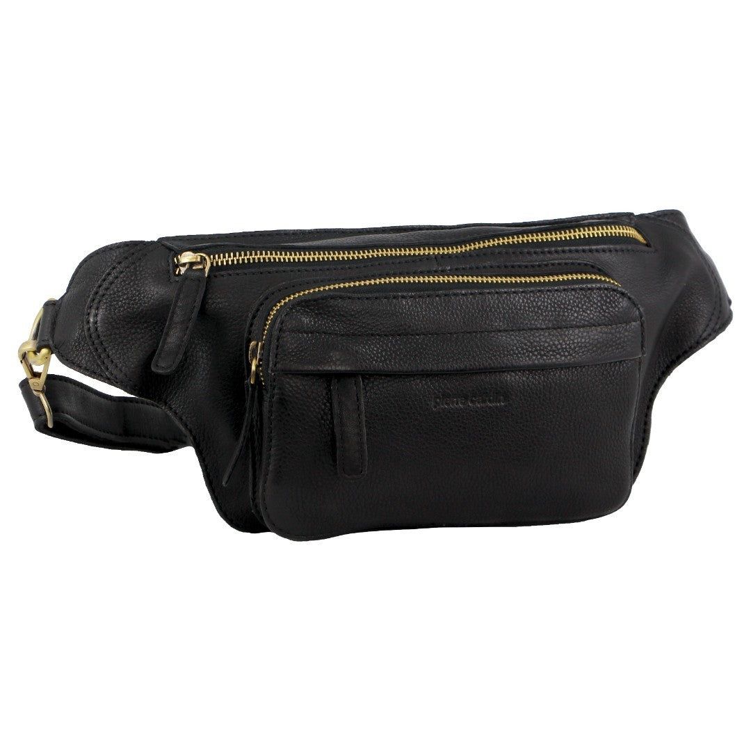 Pierre Cardin Leather Rustic Belt Bag Crossbody Väska Dam Lila | UTRBZK196