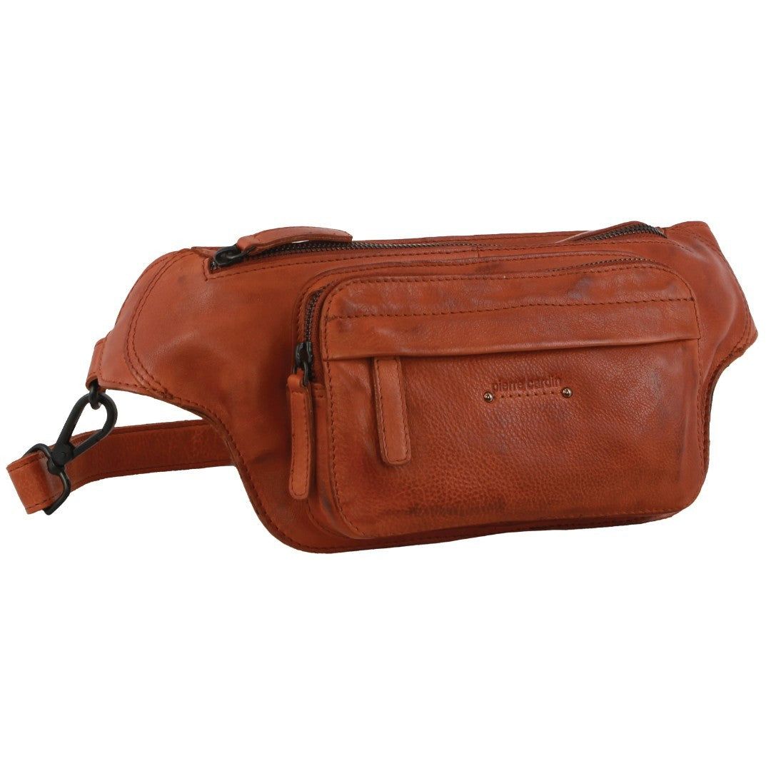Pierre Cardin Leather Rustic Belt Bag Crossbody Väska Dam Lila | UTRBZK196