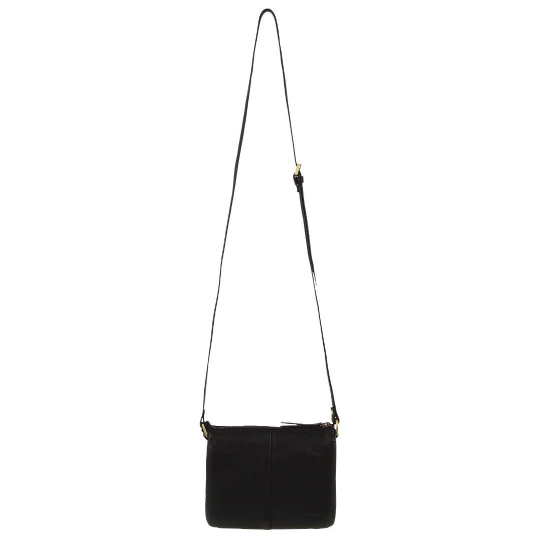 Pierre Cardin Leather Sleek Crossbody Bag Clutch Dam Svarta | GROCUZ471