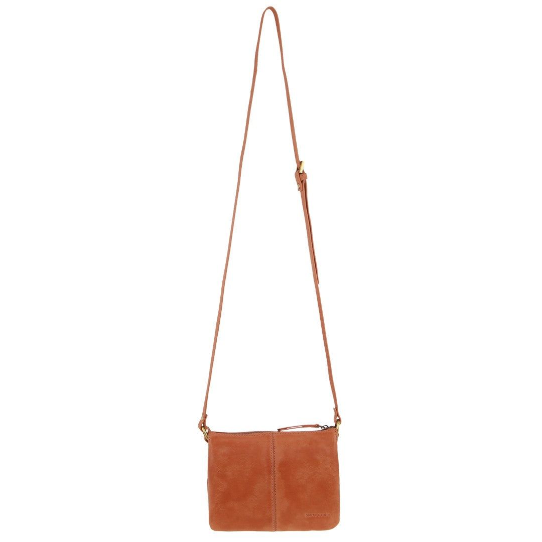 Pierre Cardin Leather Sleek Crossbody Bag Clutch Dam Aprikos | DYBQEK321