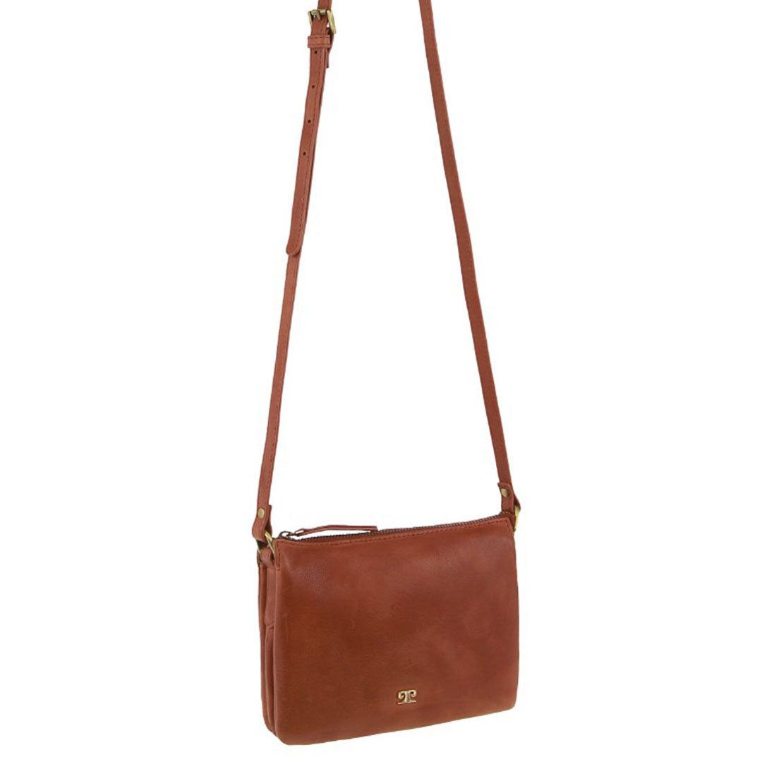 Pierre Cardin Leather Sleek Crossbody Bag Clutch Dam Bruna | YBOHNL368