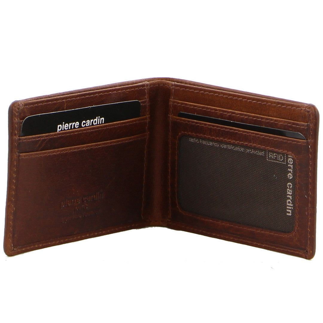 Pierre Cardin Leather Slimline Bi-Fold Wallet Bi-Fold Wallets Herr Bruna | BDITPE562