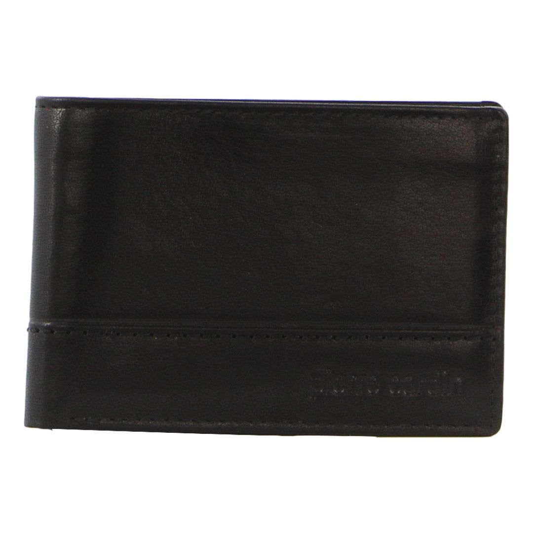 Pierre Cardin Leather Slimline Bi-Fold Wallet Bi-Fold Wallets Herr Svarta | TJIKXS925