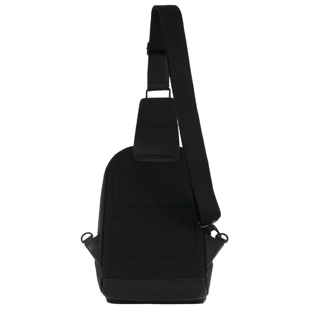 Pierre Cardin Leather Sling Bag Ryggsäckar Herr Svarta | EVNWMR359