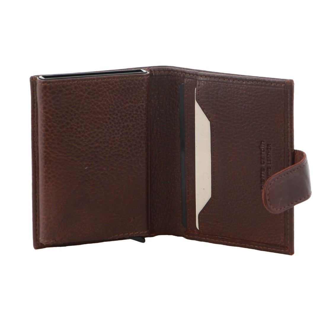 Pierre Cardin Leather Smart Slide Card Holder Tab Wallet Tab Wallets Herr Bruna | FWLJUN367