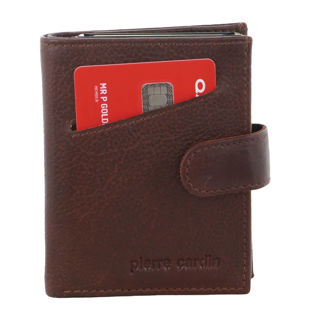 Pierre Cardin Leather Smart Slide Card Holder Tab Wallet Tab Wallets Herr Bruna | FWLJUN367