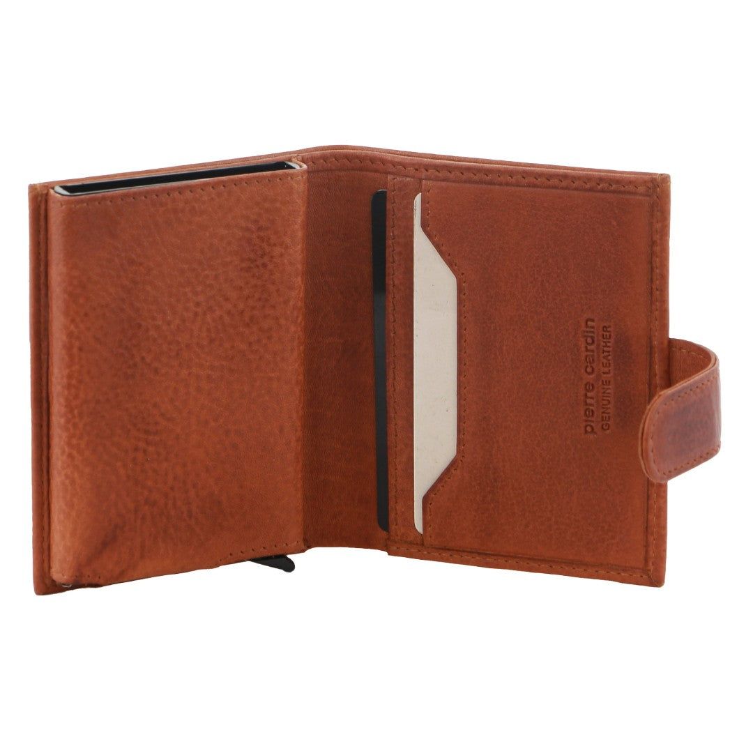 Pierre Cardin Leather Smart Slide Card Holder Tab Wallet Tab Wallets Herr Bruna | WRPVBK298