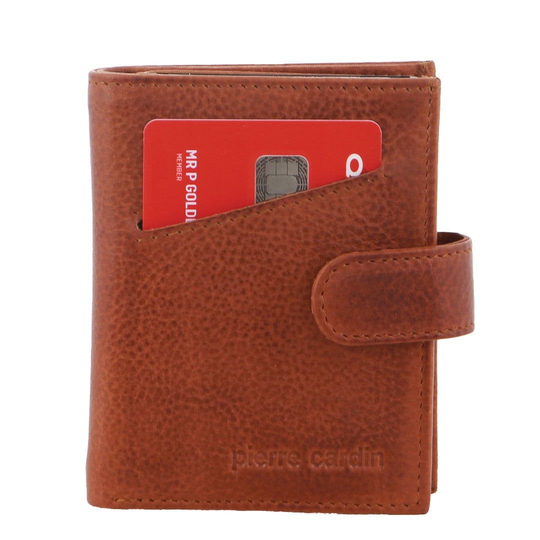 Pierre Cardin Leather Smart Slide Card Holder Tab Wallet Tab Wallets Herr Bruna | WRPVBK298
