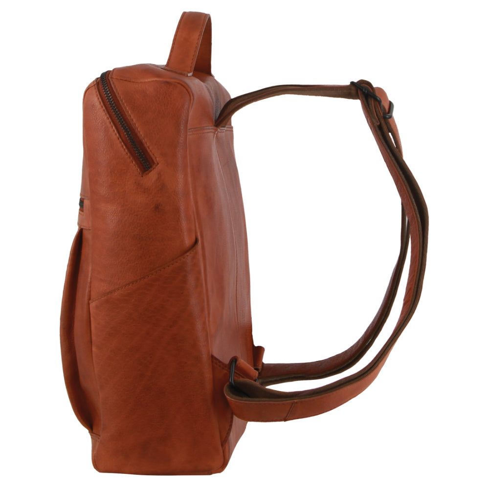 Pierre Cardin Leather Square Backpack Ryggsäckar Dam Bruna | MVLUHS230