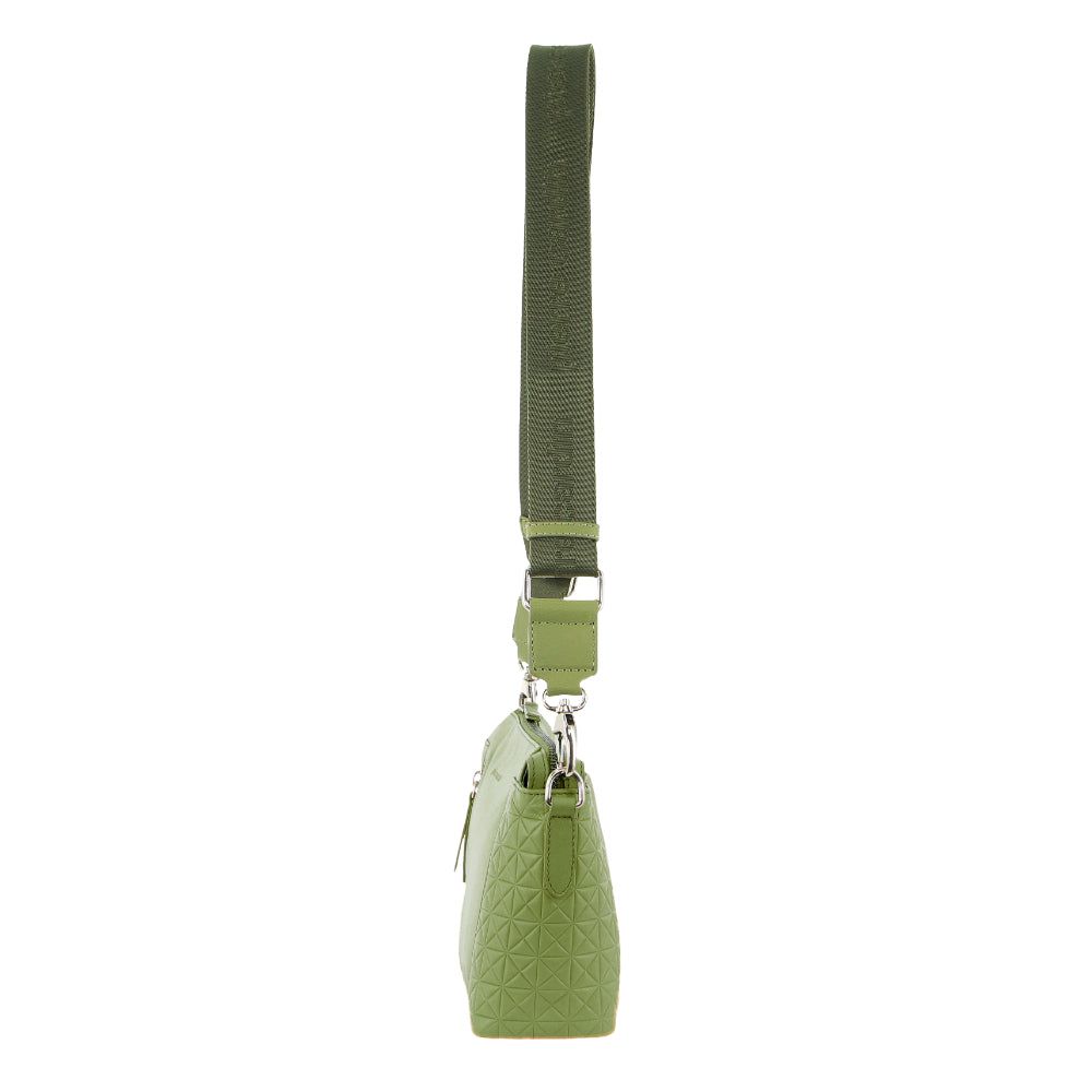 Pierre Cardin Leather Square Crossbody Bag Crossbody Väska Dam Leaf | MJDCWU978