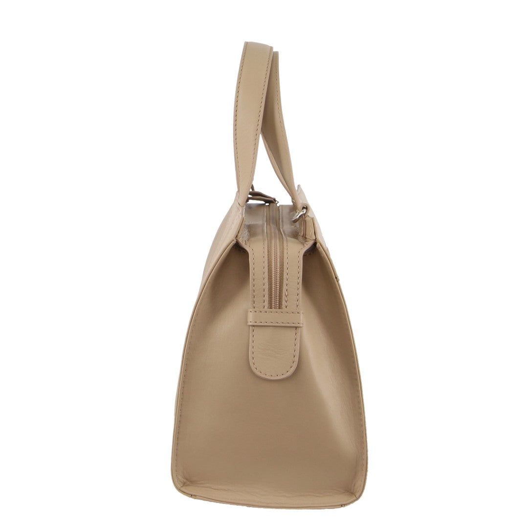 Pierre Cardin Leather Stitch-design Tote Bag Handbags Dam Guld | YNEPAZ961