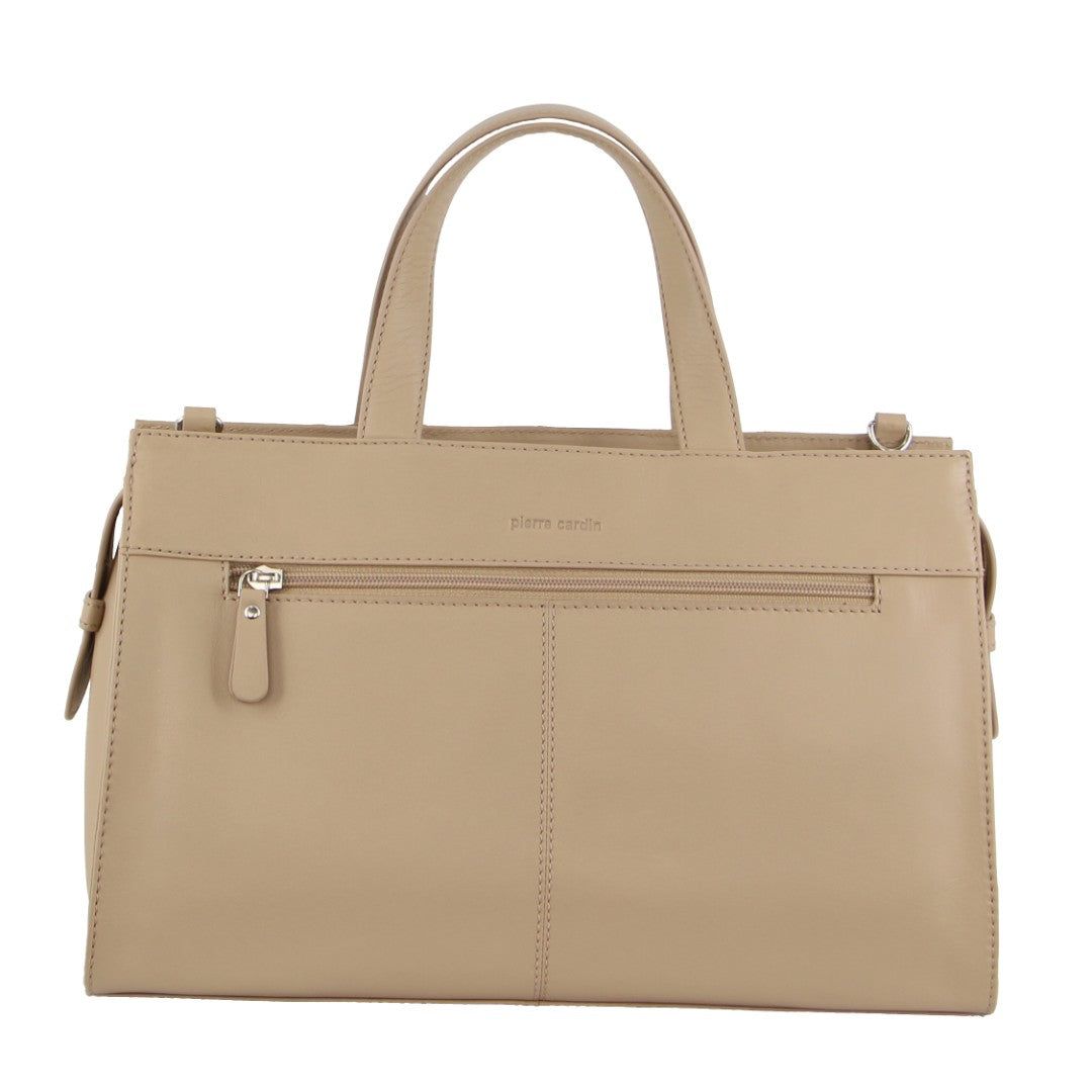 Pierre Cardin Leather Stitch-design Tote Bag Handbags Dam Guld | YNEPAZ961