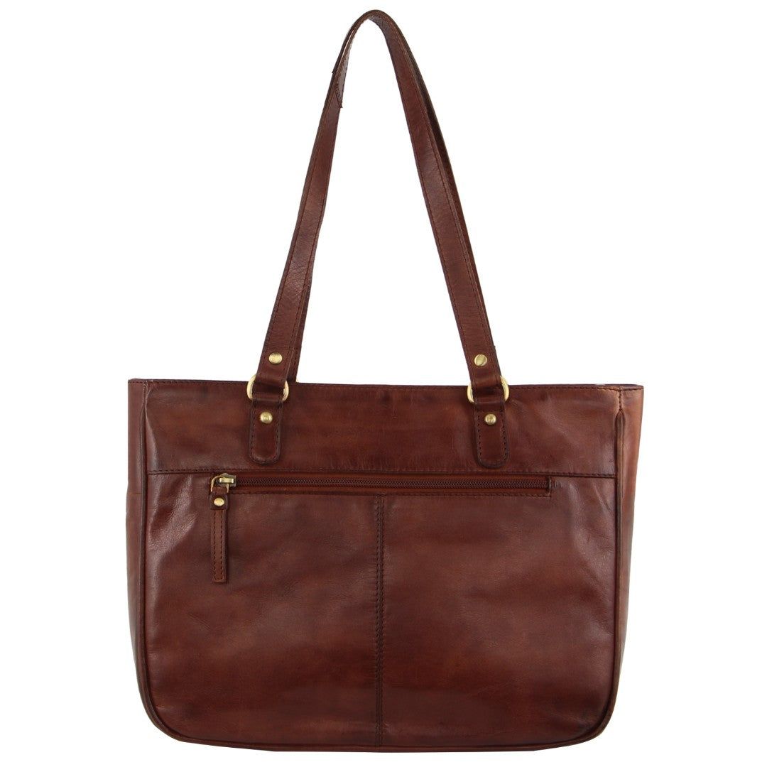 Pierre Cardin Leather Stud Detail Tote Bag Handbags Dam Bruna | UMZBWO012