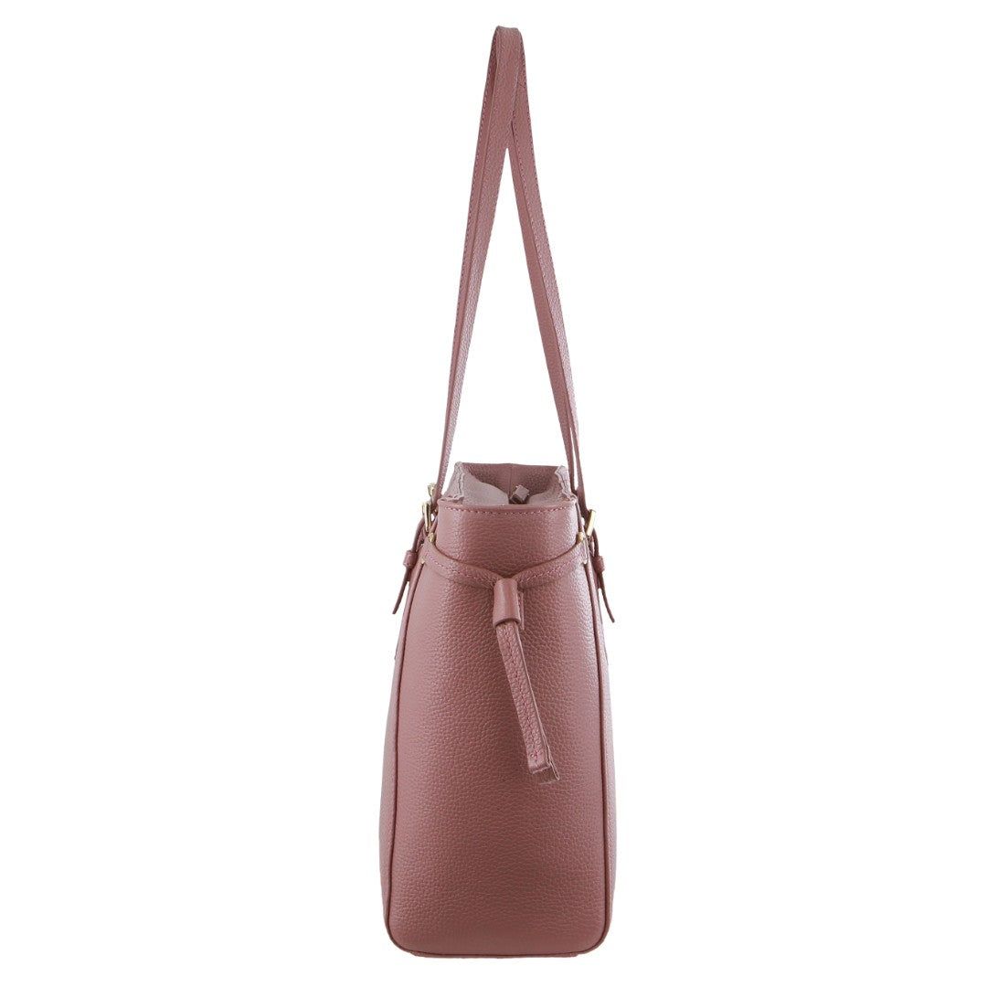 Pierre Cardin Leather Tote Bag Clutch Dam Rosa | GZVLNW489