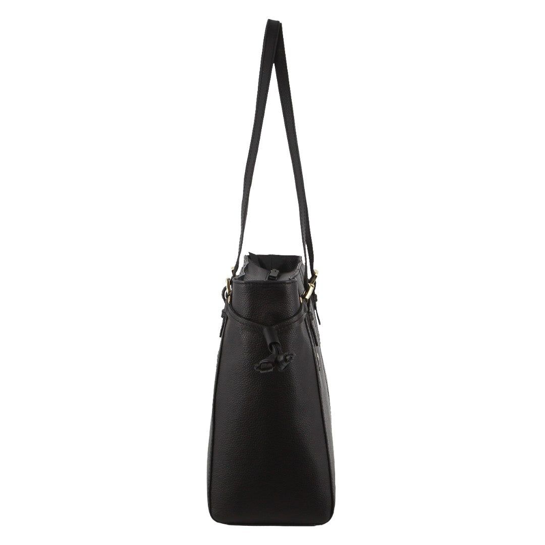 Pierre Cardin Leather Tote Bag Clutch Dam Svarta | ARIWNT769