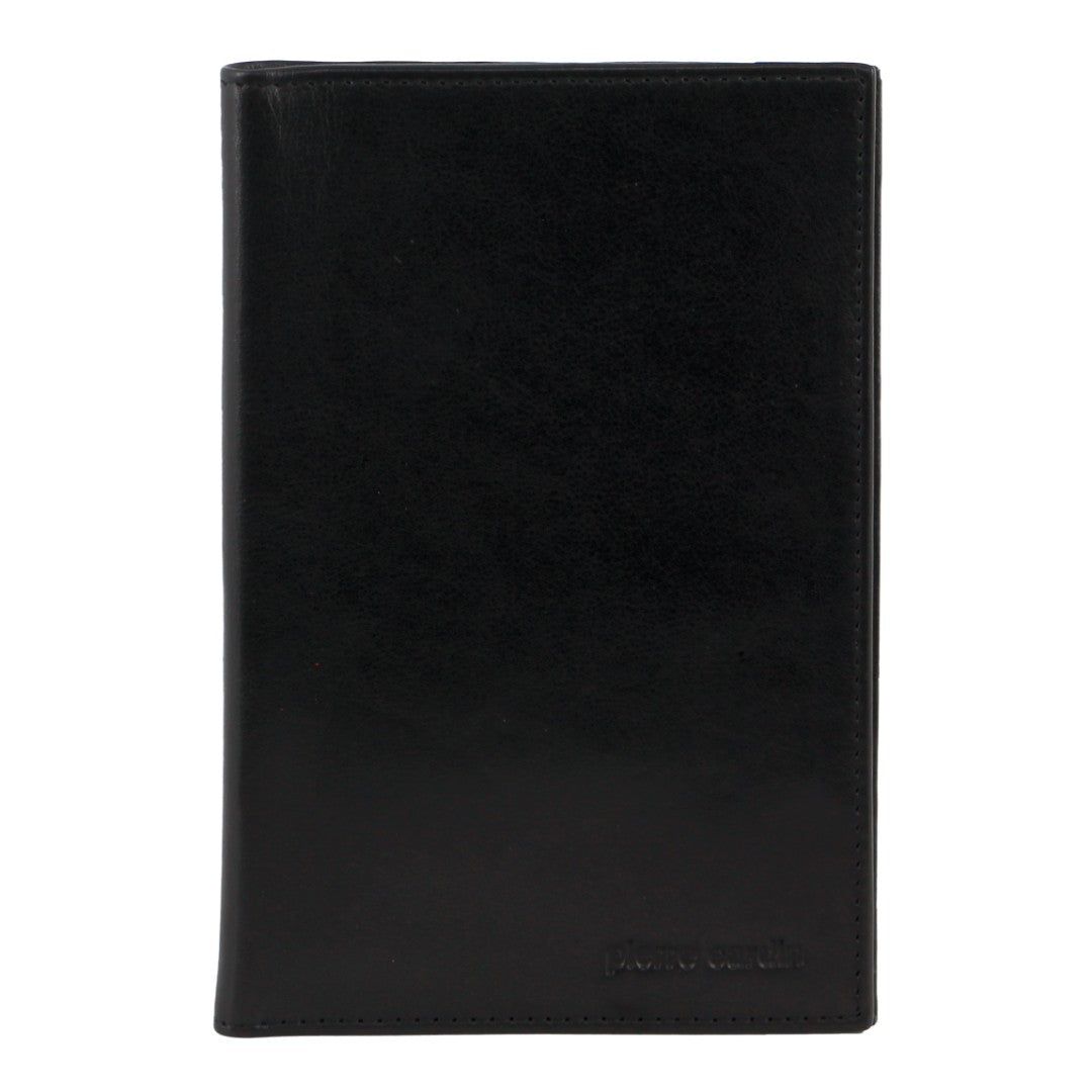 Pierre Cardin Leather Travel Passport Wallet Passport Wallets Herr Svarta | AZPBCG542