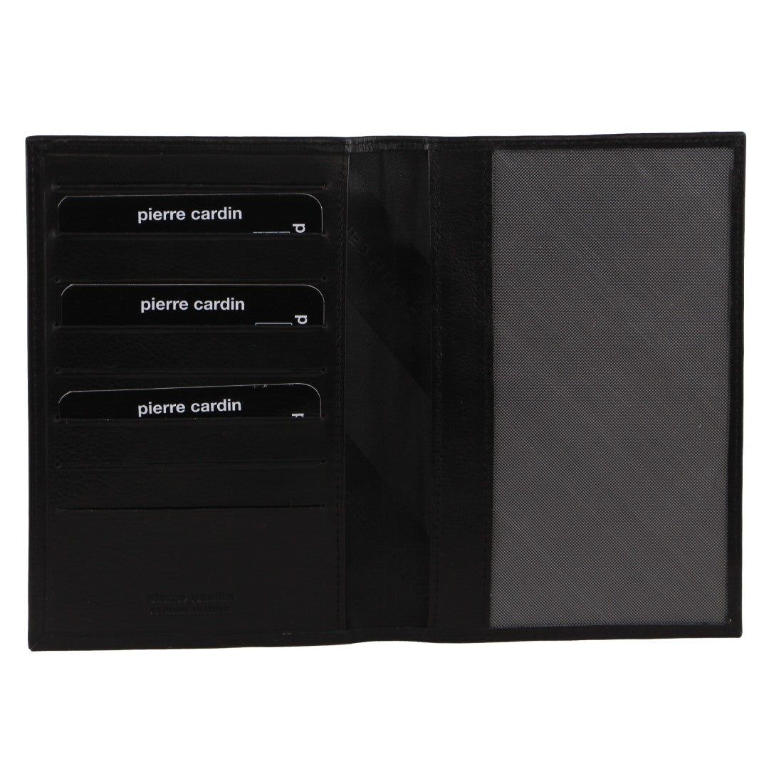 Pierre Cardin Leather Travel Passport Wallet Passport Wallets Travel Svarta | YSRXLV843