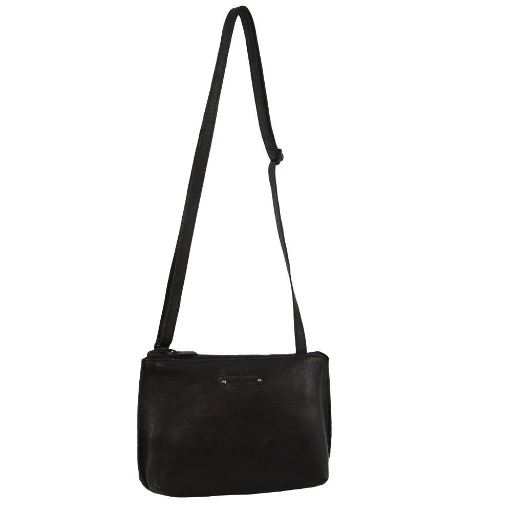 Pierre Cardin Leather Trendy Cross-Body Bag Crossbody Väska Dam Svarta | DQYUGP720