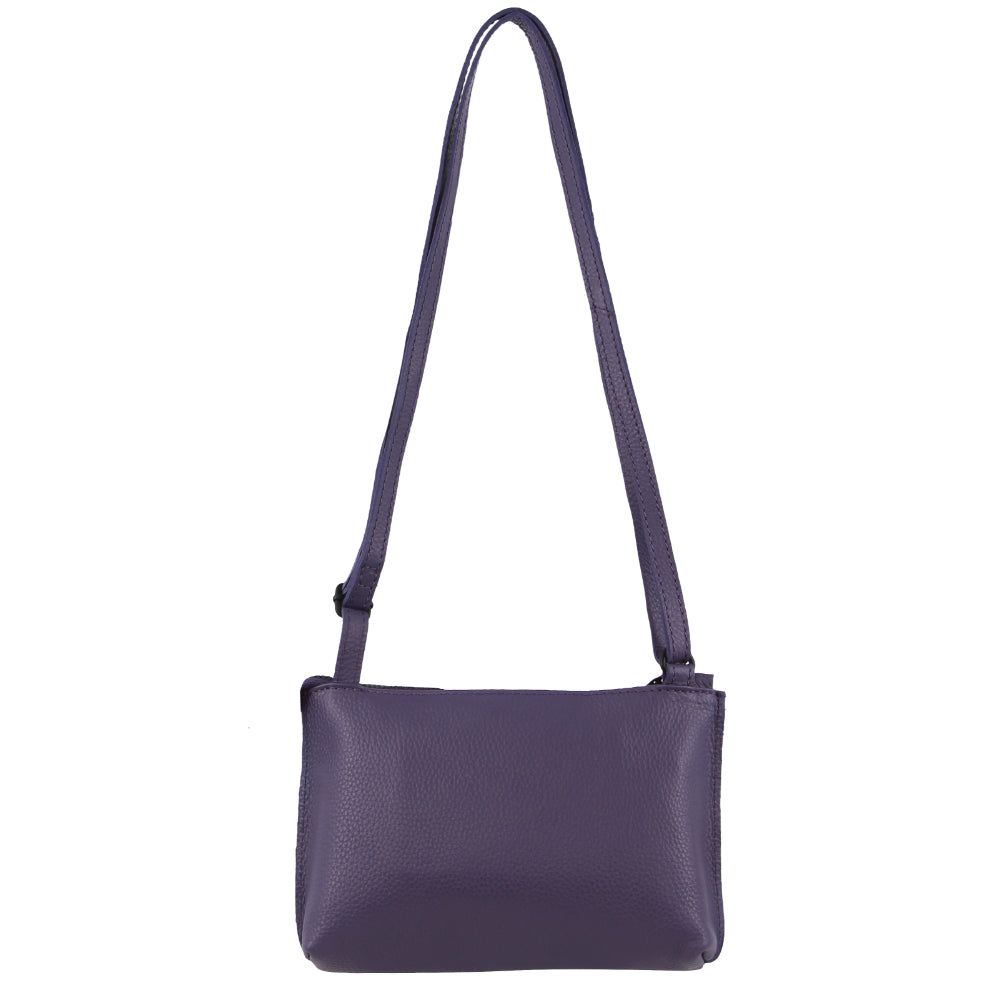 Pierre Cardin Leather Trendy Cross-Body Bag Crossbody Väska Dam Lila | VQGPUC475