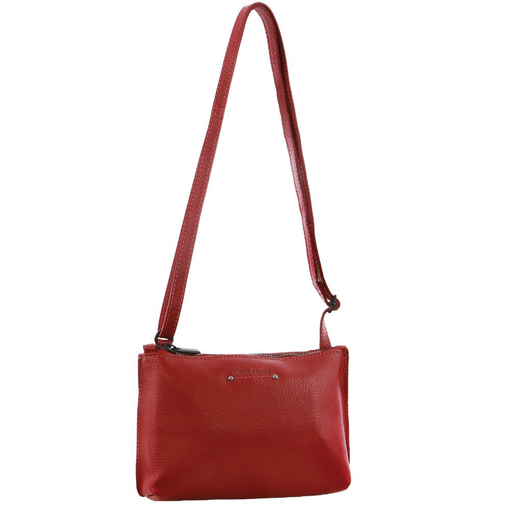 Pierre Cardin Leather Trendy Cross-Body Bag Crossbody Väska Dam Röda | NYJDZF764