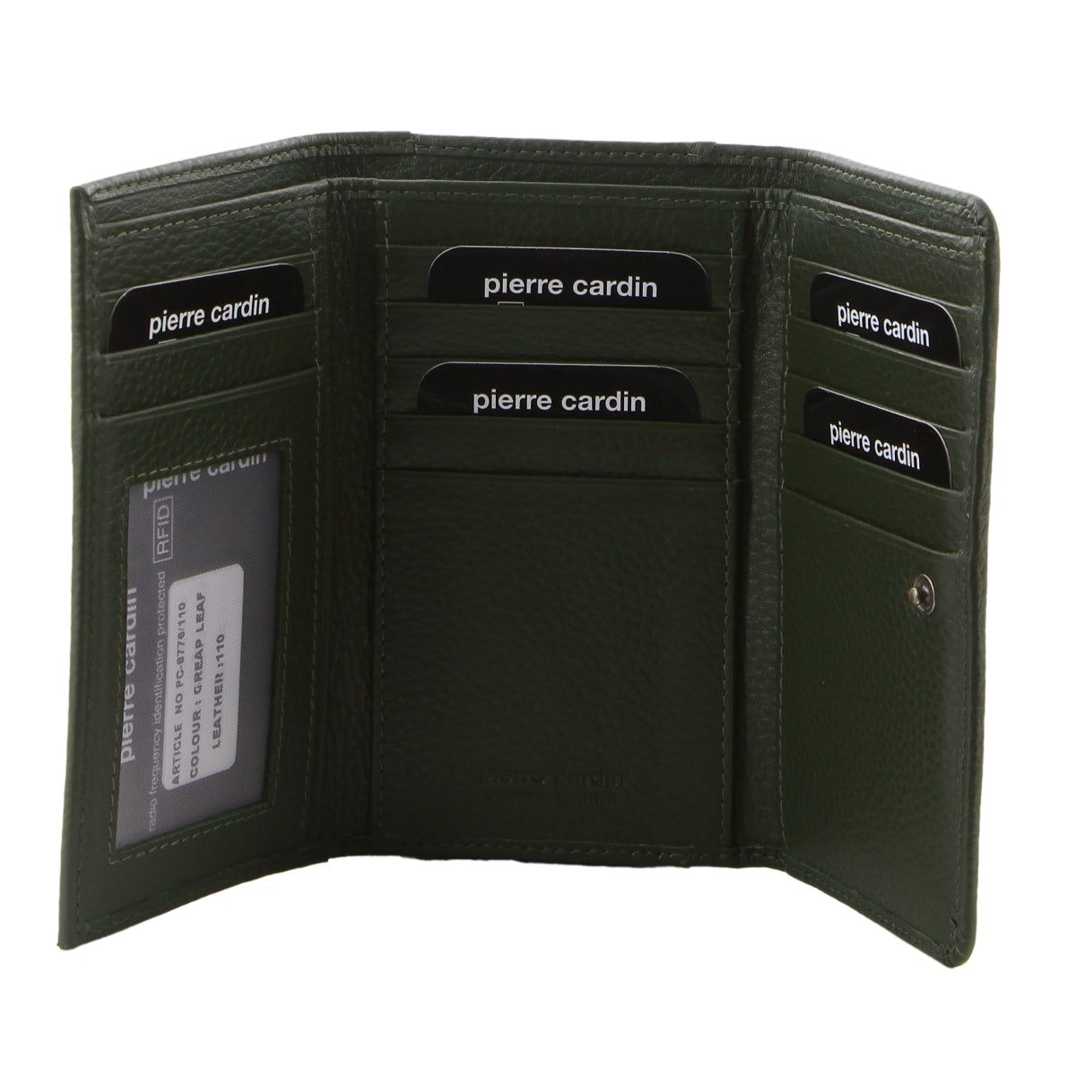 Pierre Cardin Leather Tri-Fold Wallet Medium Wallets Dam Lila | HXEOIT384