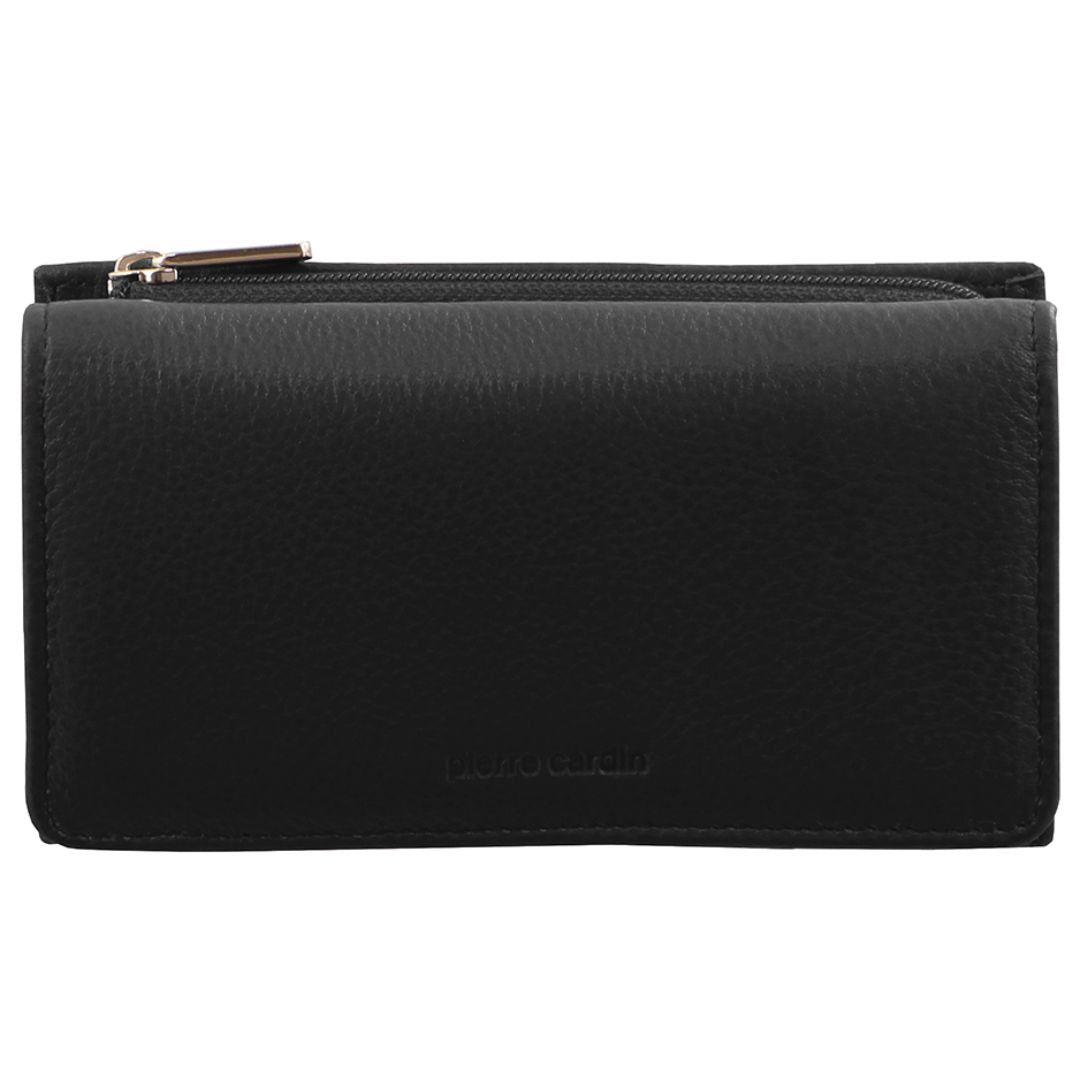Pierre Cardin Leather Tri-Fold Wallet Medium Wallets Dam Lila | HXEOIT384