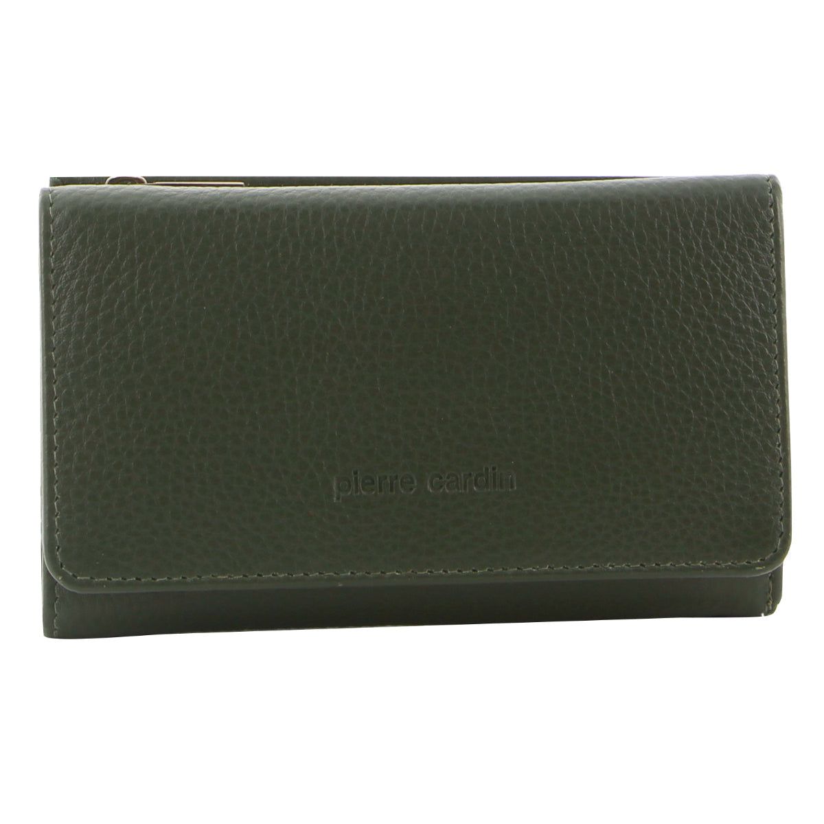 Pierre Cardin Leather Tri-Fold Wallet Medium Wallets Dam Marinblå | ELNGWO397