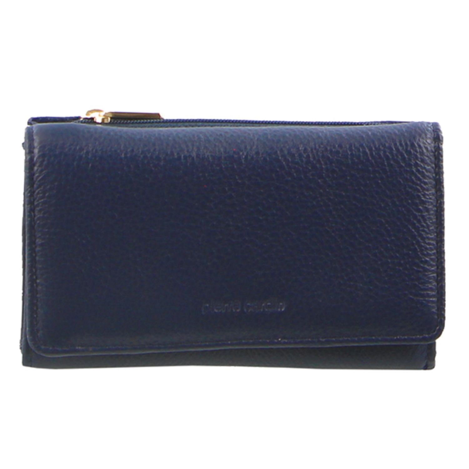Pierre Cardin Leather Tri-Fold Wallet Medium Wallets Dam Marinblå | ELNGWO397