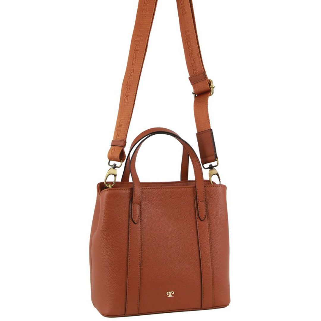 Pierre Cardin Leather Webbing Strap Tote Bag Handbags Dam Bruna | XYMVIT950