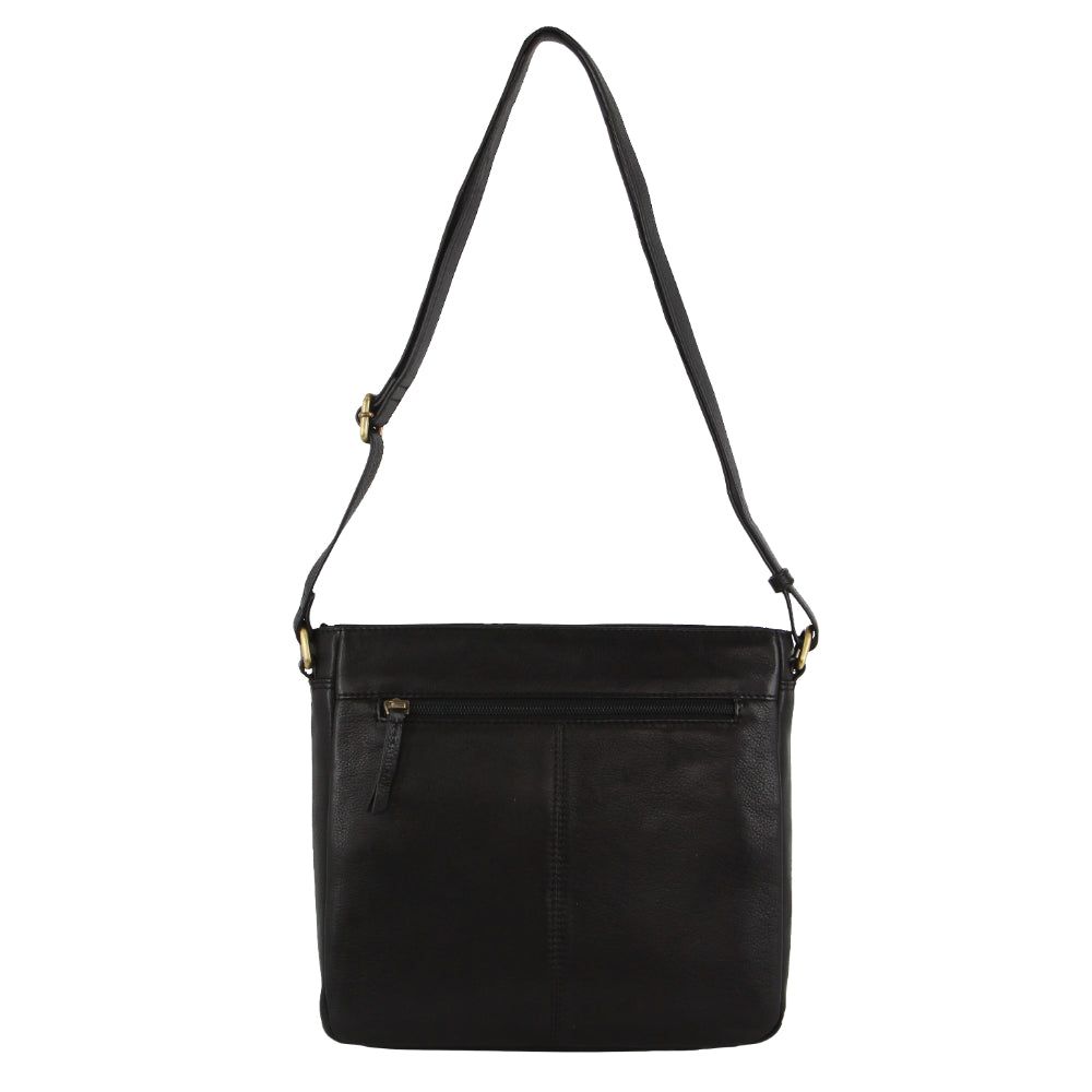 Pierre Cardin Leather Woven-Stich Design Crossbody Bag Crossbody Väska Dam Svarta | HEVMDU374