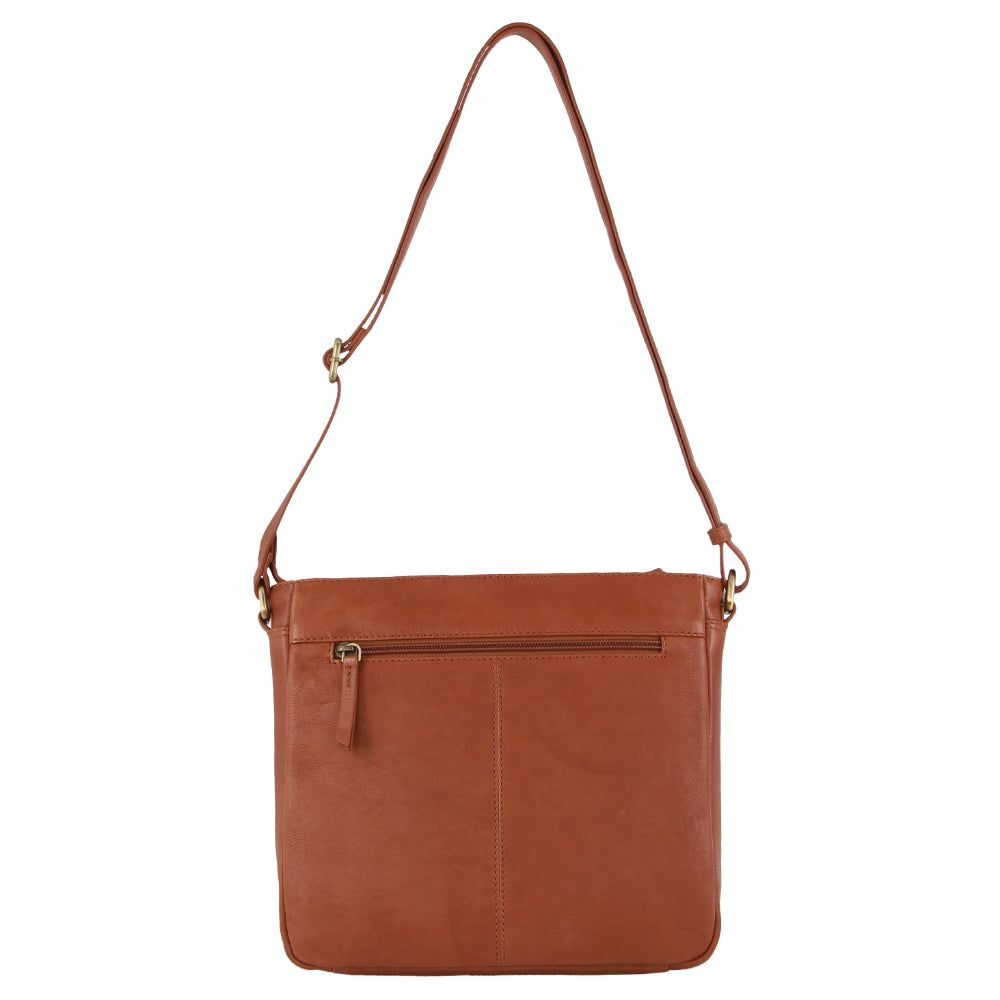 Pierre Cardin Leather Woven-Stich Design Crossbody Bag Mobile Phone Wallets Dam Bruna | MPYWGA314