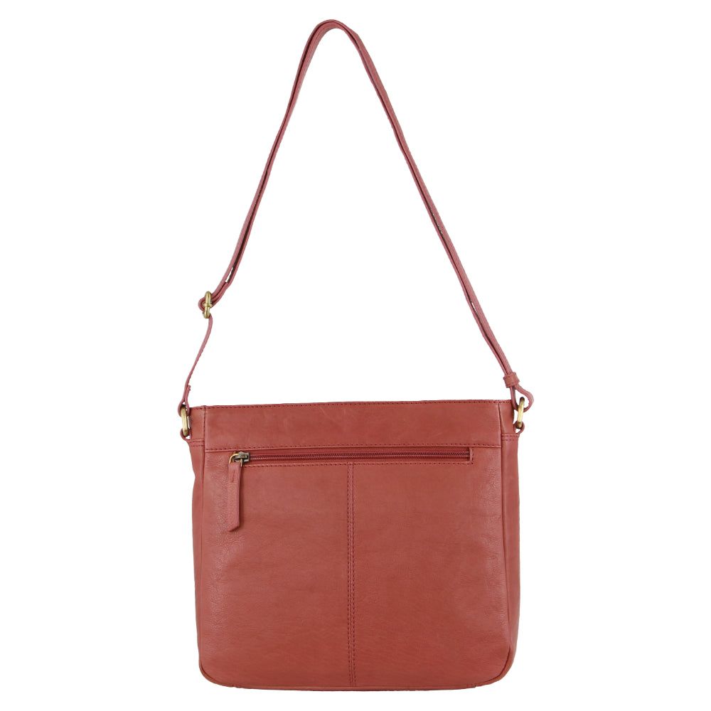 Pierre Cardin Leather Woven-Stich Design Crossbody Bag Mobile Phone Wallets Dam Marsala | LVMPCY398