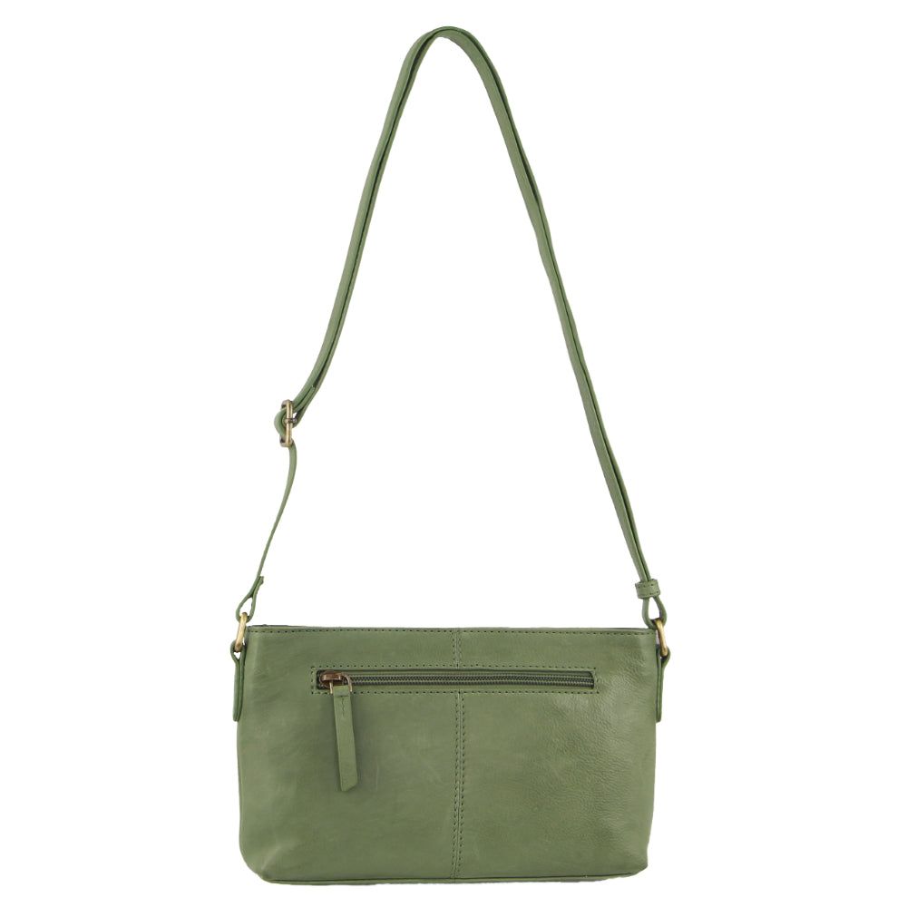 Pierre Cardin Leather Woven Design Crossbody Bag Mobile Phone Wallets Dam Leaf | WJUSYV129