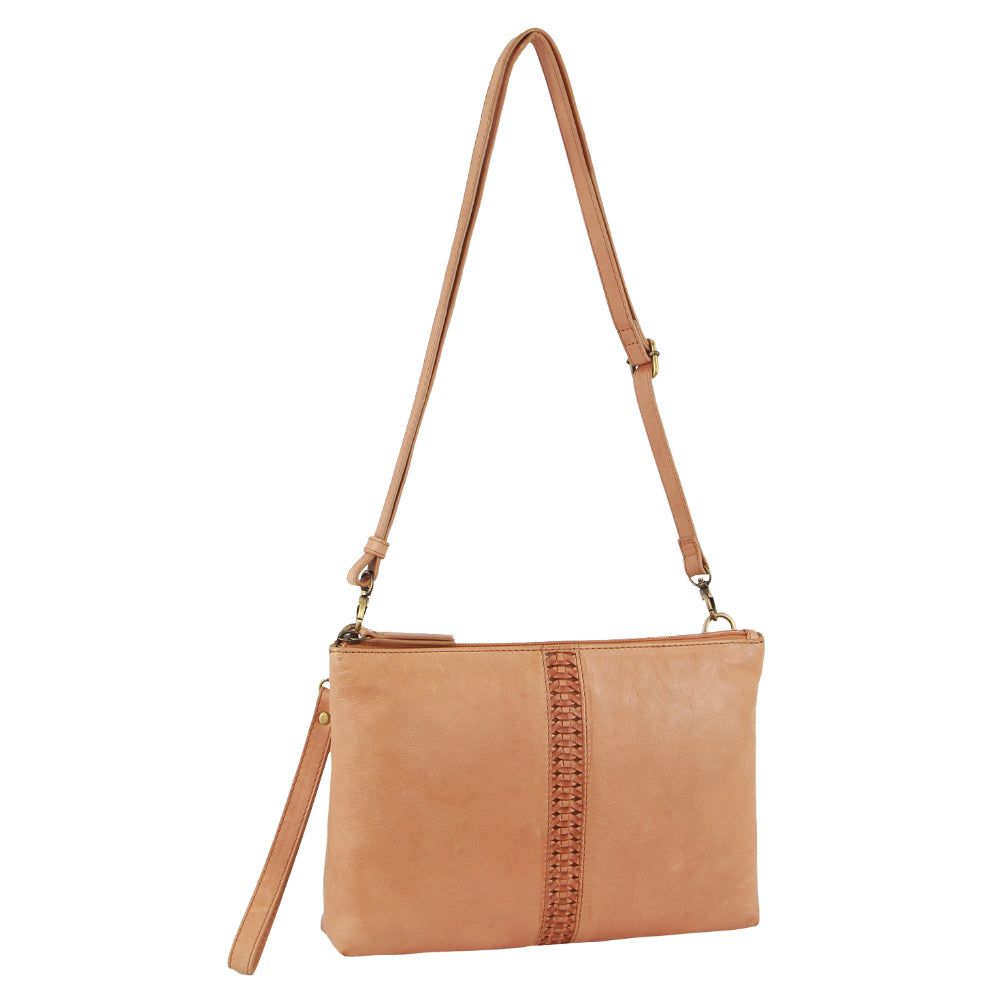 Pierre Cardin Leather Wristlet Crossbody Bag Mobile Phone Wallets Dam Aprikos | NXTZWY613